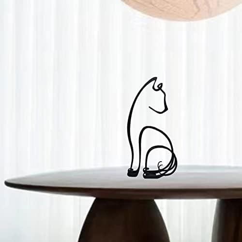 YRHSPORT Minimalist Metal Dog Sculpture Wall Art