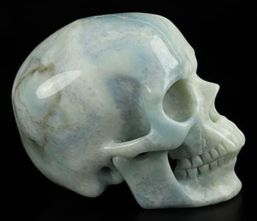 Skullis Royal Dumortierite Crystal Skull Sculpture