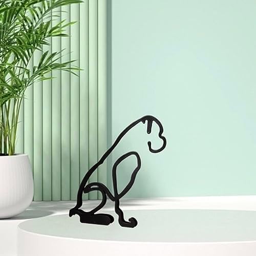 YRHSPORT Minimalist Dog Wall Sculpture Art
