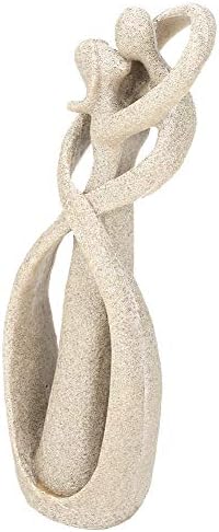 Walfront Eujgoov Sandstone Resin Couple Statue