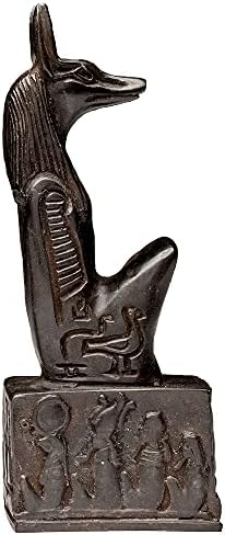 Egyptian Imports Anubis Kneeling Statue Black 5 Inch