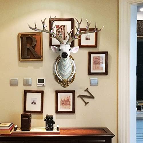 Deer Head Geometric Wall Sculpture Art Resin Decor