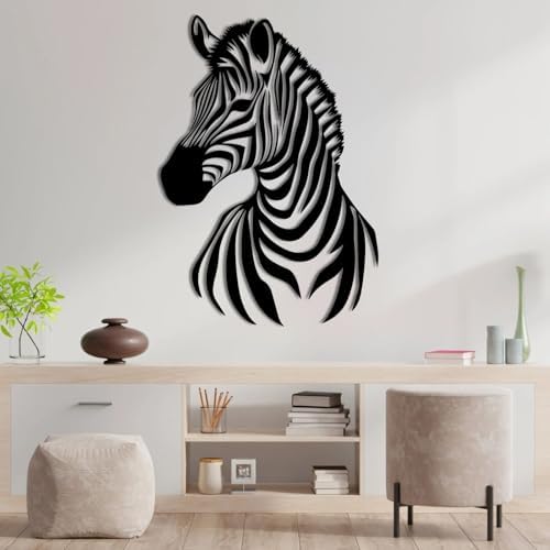 ENJOYOO Zebra Metal Wall Art - 24x17in