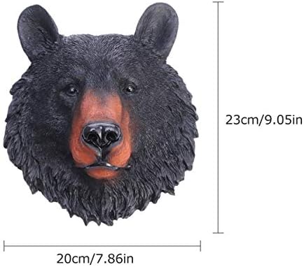 BESPORTBLE Bear Head Wall Decor Wall Statue Sculpture