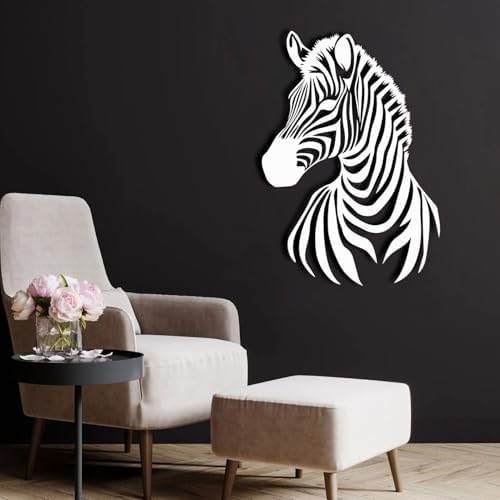 ENJOYOO Zebra Metal Wall Art - 24x17in