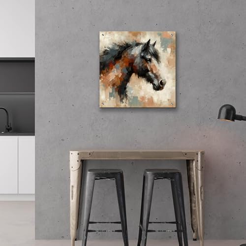 Epic Art Brown Horse 2 Acrylic Wall Art 24x24