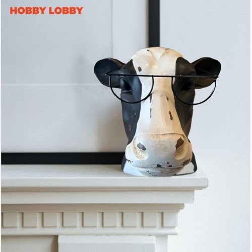 Hobby Lobby Cow Wearing Glasses Sculpture