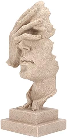 Abstract Thinker Sculpture Resin Statue for Home Office Decor