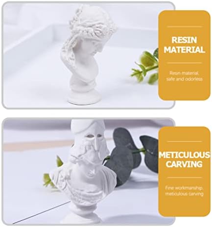Happyyami 4pcs Greek Statue Decorations