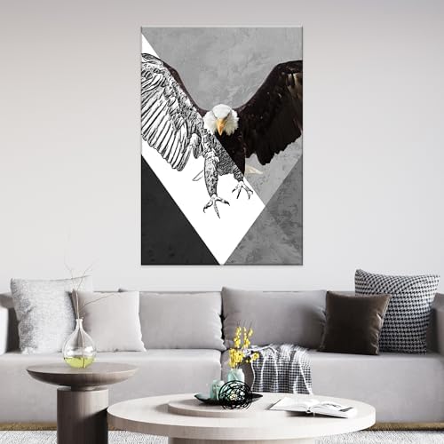 EGD American Eagle Wall Art for Living Room Decor