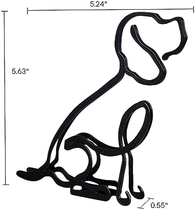 YrhSport Minimalist Dog Wall Sculpture