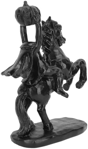 Headless Horseman Statue 22cm Black Halloween Decor