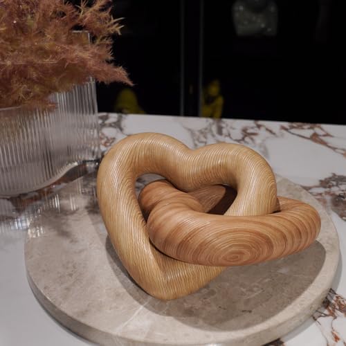 Guichifun Modern Farmhouse Heart Sculpture Decor