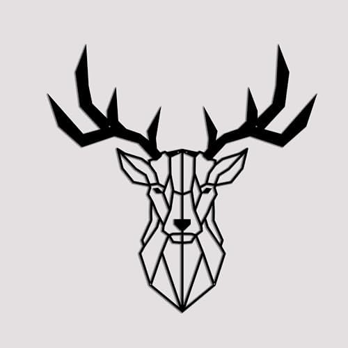 BONPERLA Modern Geometric Deer Head Wall Decor