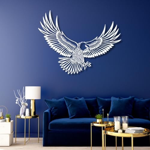 Cadeali Metal Eagle Wall Art Decor 29x22