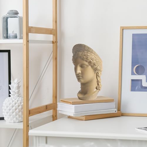 Hera Juno Queen of Gods Bust Statue Small Gold
