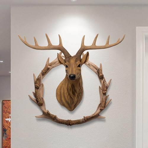 GDSPD Deer Head Wall Decor Sculpture