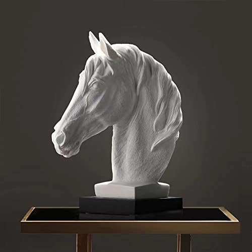 Elegant Sandstone Horse Head Statue for Home Decor