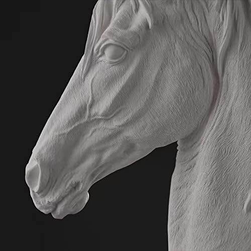 Elegant Sandstone Horse Head Statue for Home Decor