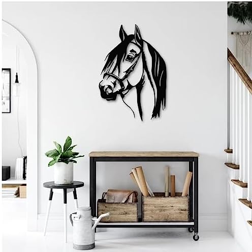 Lifelike Metal Horse Wall Art Decor
