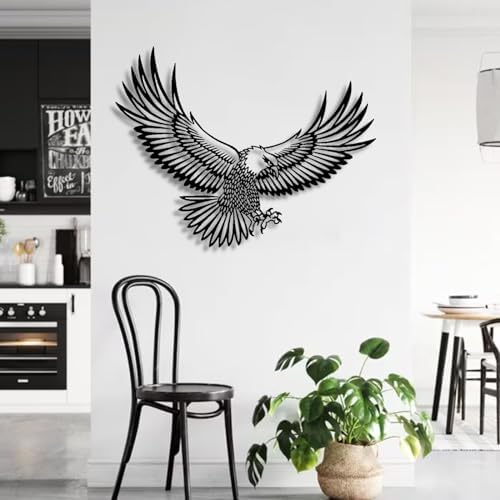 Cadeali Metal Eagle Wall Art Decor 29x22