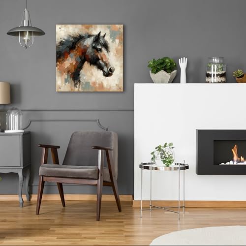 Epic Art Brown Horse 2 Acrylic Wall Art 24x24
