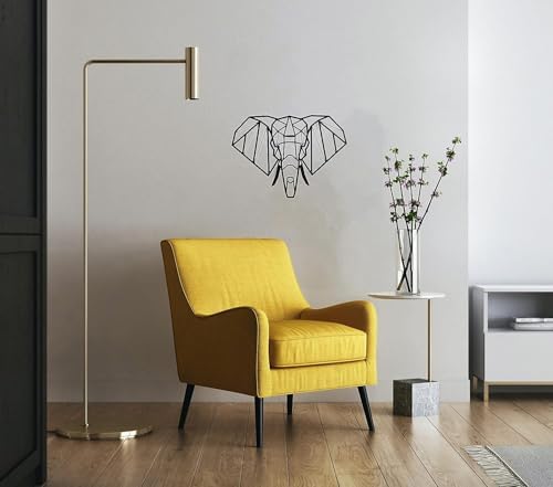 keluly Metal Wall Sculpture Elephant Head Decor