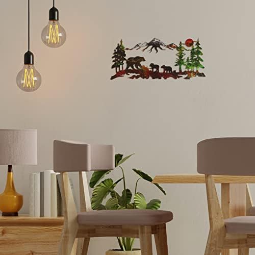 Therwen Bronze Metal Bear Wall Art Sculpture