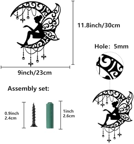 CREATCABIN Fairy Moon Wall Decoration