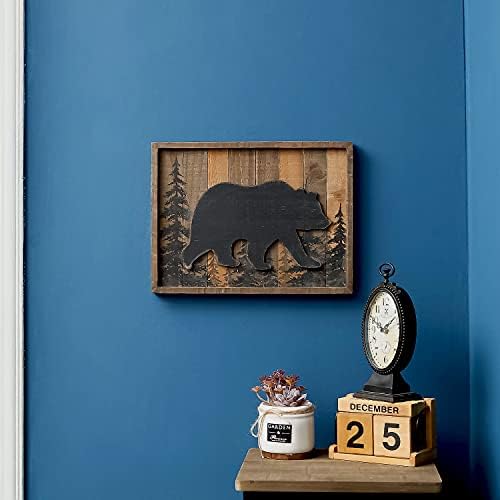 NIKKY HOME 3D Bear Wood Forest Wall Decor