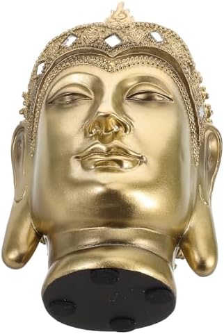LOGOFUN Resin Buddha Head Decor Sculpture