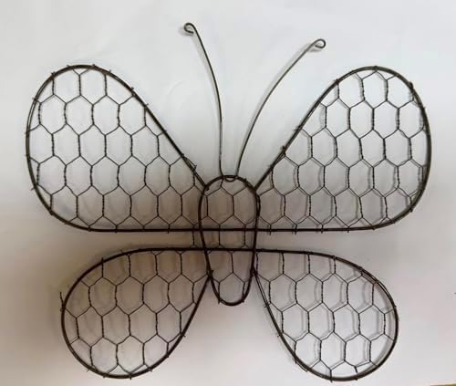 Rustic Chicken Wire Butterfly Wall Decor 2 Pack