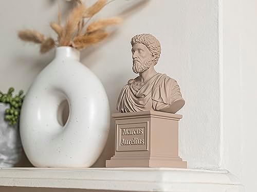 Stoic Store UK Marcus Aurelius Statue Bust - 8 Inches Resin Sculpture