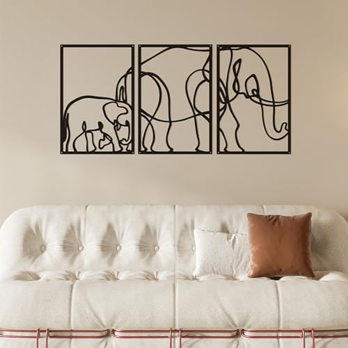 DoMyfit Elephant Metal Wall Art - Modern Decor