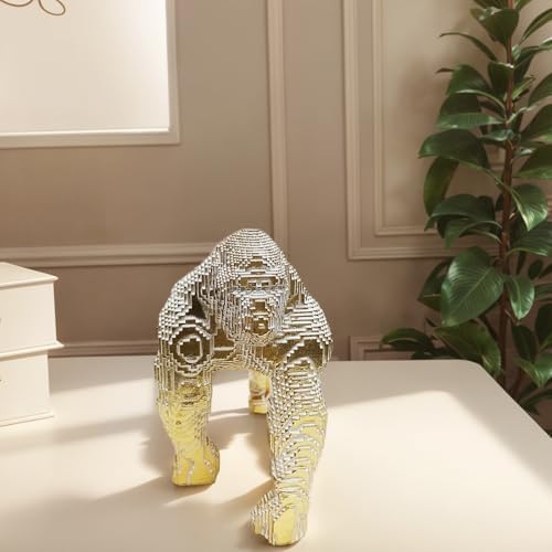 646 Inch Gorilla Statue - Lego-Inspired Home Decor