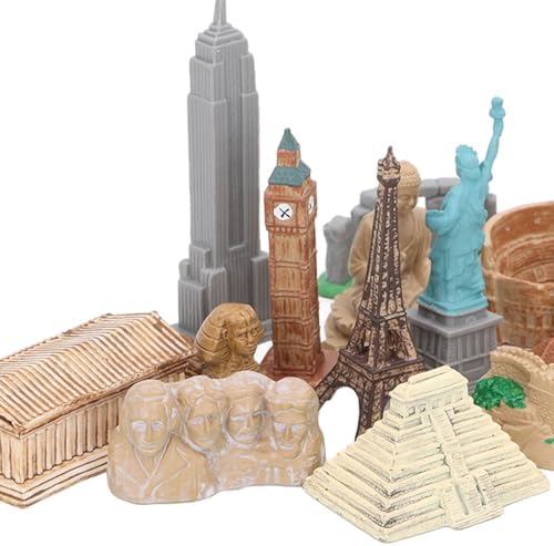 17PCS Miniature Ancient Buildings Set for Kids