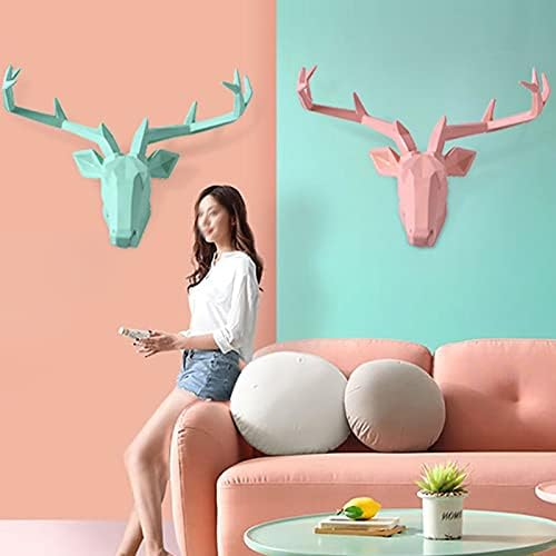 Daoyuan Wall Mount Geometry Deer Head Modern Decor