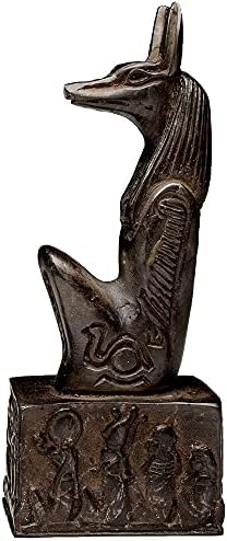 Egyptian Imports Anubis Kneeling Statue Black 5 Inch