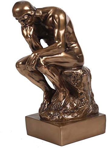 Magicsculp The Thinker Statue Cold Cast Bronze 12 Inch Collectible