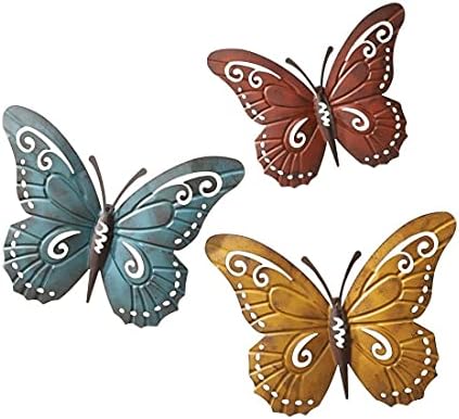 Superdream 3D Metal Butterfly Wall Art Trio