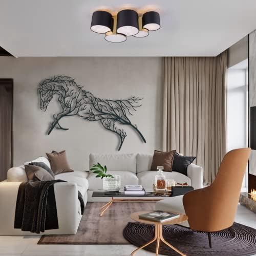 UGJSH Metal Horse Wall Decor 39 x 21