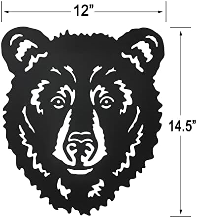 Hokfirm Metal Bear Head Wall Decorations