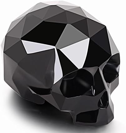 Skullis 39 Inch Black Obsidian Carved Crystal Skull Sculpture