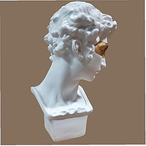 Mini Bust Sculpture 15cm White Art Decorative Statue