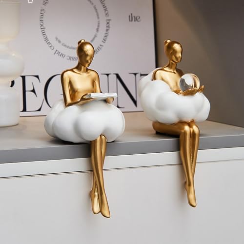 Rayberro Cloud Girl Sculpture Decor Statue