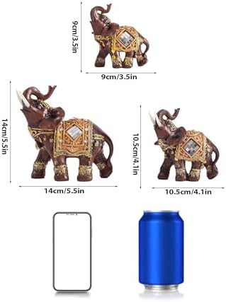 HEEPDD Lucky Wealth Elephant Statue Feng Shui Decor Sculpture