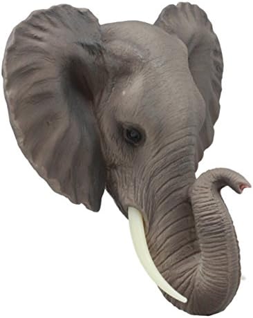 Ebros Safari African Bush Elephant Wall Sculpture 9 Tall