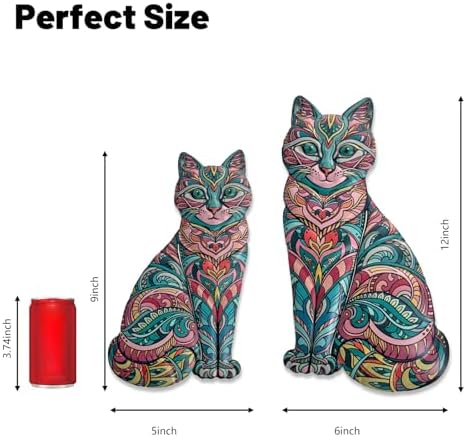 LIFFY Boho Cat Wall Decor Set of 2