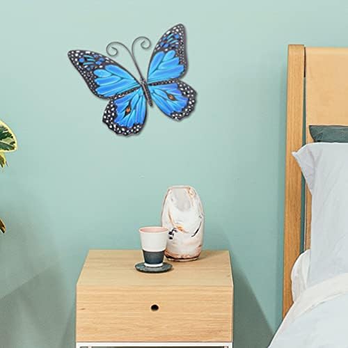 Operitacx Iron Butterfly Wall Art 2pcs Decor