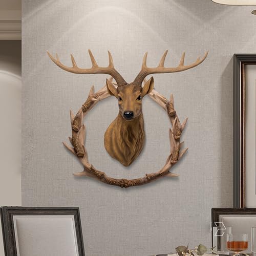 GDSPD Deer Head Wall Decor Sculpture